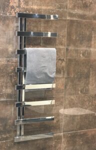 Bisque Alban Stainless Steel Mirror Towel Radiator